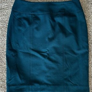 Teal Pencil Skirt